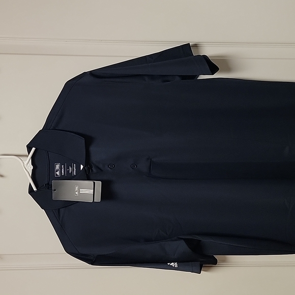 Adidas dark navy color shorts sleeves size large - Picture 1 of 6